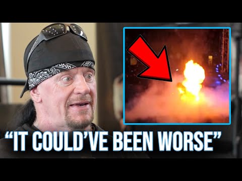 Undertaker Caught Fire On The Way To The Ring