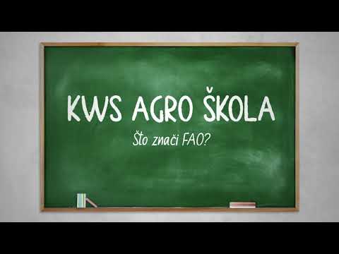 KWS AGRO ŠKOLA - Što znači FAO?