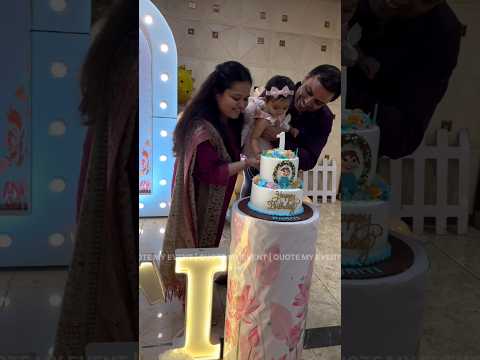 Dhriti's Fascinating Birthday | #flowers #fascinating #floral #organza #1stbirthday #reels #theme