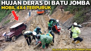 Download lagu BATU JOMBA HARI INI, Hujan Deras Di Batu Jomba, Jalan Hancur mp3