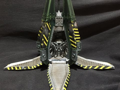 How to paint a Dark Angels Drop pod for warhammer 40k