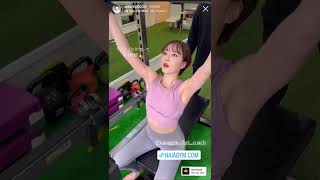 モデル インフルエンサー 尾台彩香 ジム トレーニング動画 #shorts