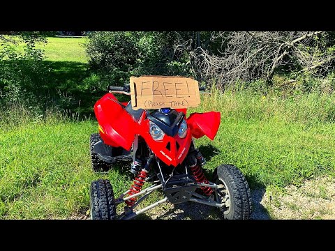 Finding a free Polaris Outlaw on the side of the road!?