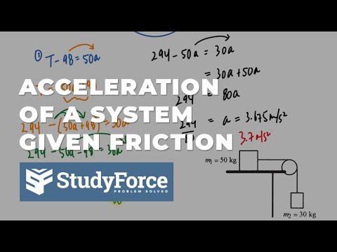 Calculating the Acceleration Given Friction