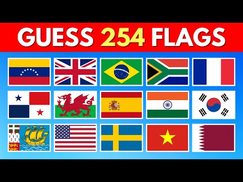 Guess All 254 Flags Of The World 🚩🌎 | Country Flags Quiz 2024