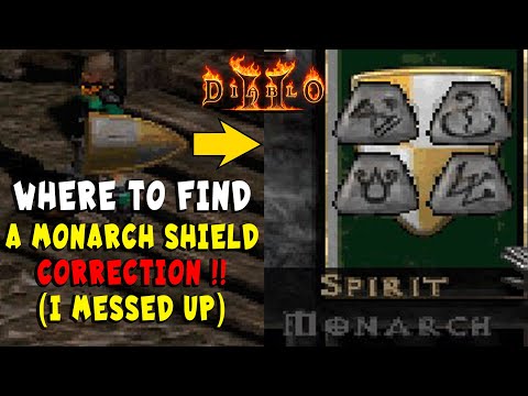 Where to Find a Monarch Shield (CORRECTION) for Spirit Runeword in Diablo 2 / Resurrected D2R