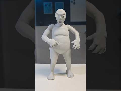The clay makes itself sometimes. #claymation #clay #plasticine #sculpture #handsculpted #stopmotion