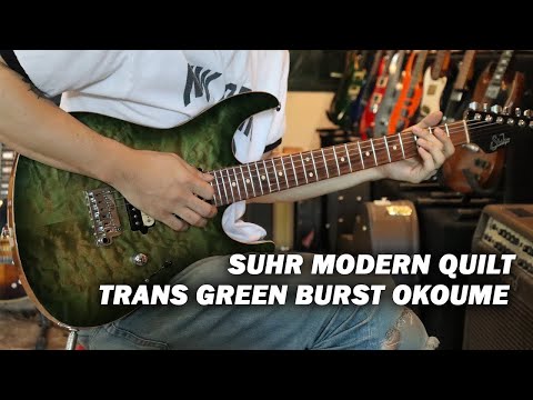 Suhr Modern Quilt Trans Green Burst Okoume 2018
