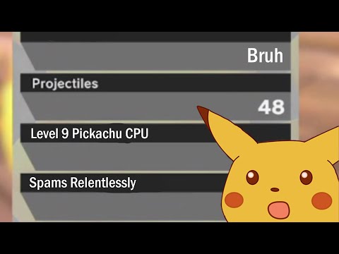 The Pikachu CPU is just like Smash Online