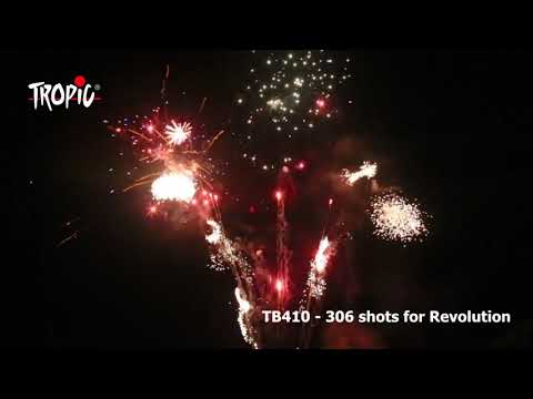 TB410 REVOLUTION (306 shots) - TROPIC Fireworks, Fajerwerki, Feuerwerk, Vuurwerk, Feu d'artifice