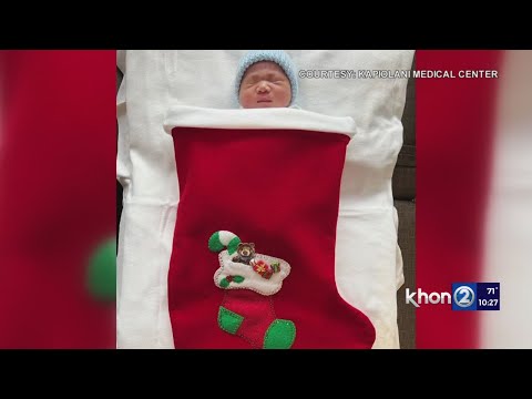 Baby boy born on Christmas day in Honolulu