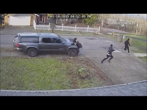 Video shows truck driver running down pedestrians