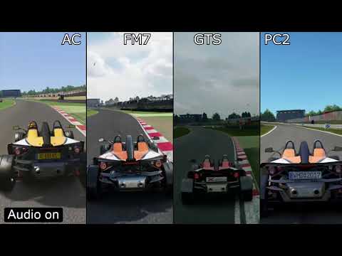 Assetto Corsa vs Forza 7 vs GT Sport vs Project CARS 2 KTM X-Bow Sound Comparison