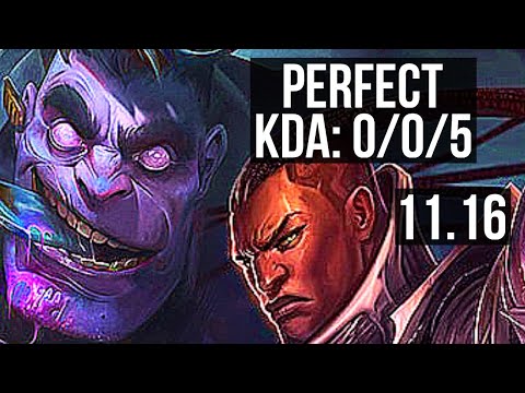 DR. MUNDO vs LUCIAN (TOP) | Rank 3 Mundo, 0/0/5 | EUW Challenger | v11.16