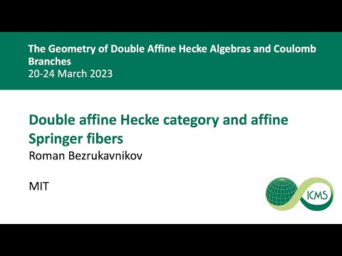 Double affine Hecke category and affine Springer fibers, Roman Bezrukavnikov, 23/03/2023