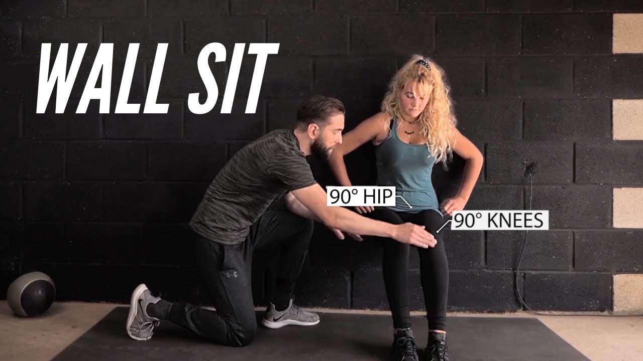 How to do the Wall Sit | Variations and Common Mistakes - YouTube