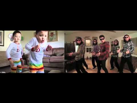 little kids dance to the lazy song