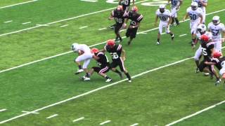 preview picture of video 'North Canton Hoover Vikings at Louisville Leopards Leopards JV Football Highlights 9-1-2012'