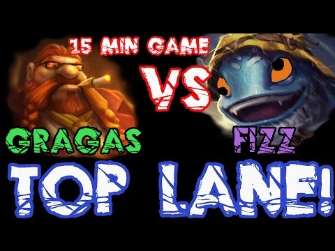 【Gragas Main】Gragas vs Fizz - Top Lane : Stupid Nidalees
