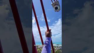 MSC WORLD AMERICA CLIFFHANGER GONE WRONG 😳 #mscworldamerica #msc #cliffhanger #cruise #cruiseship