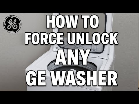 How to Force Unlock ANY Stuck GE Washer Lock (Top or Bottom Clothes Load WONT Open Lid Cant Fix Dial