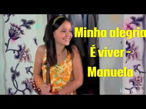 Minha alegria é viver - Manuela - Letra