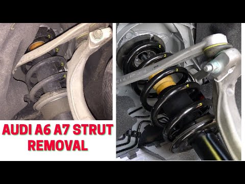 How to Remove Replace Struts Shocks on an Audi A6 A7