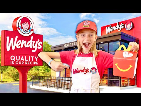 Buying Real McDonald's FOOD At Wendy's In My HOUSE!