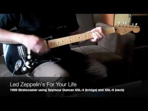 Led Zeppelin For Your Life Cover - Fender Stratocaster with seymour duncan ssl 5 and ssl 6 video thumbnail