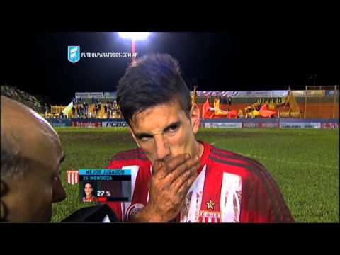 Mendoza: "Quería lucharla acá". Crucero 1 - Estudiantes 2. Fecha 17. Primera 2015. FPT.