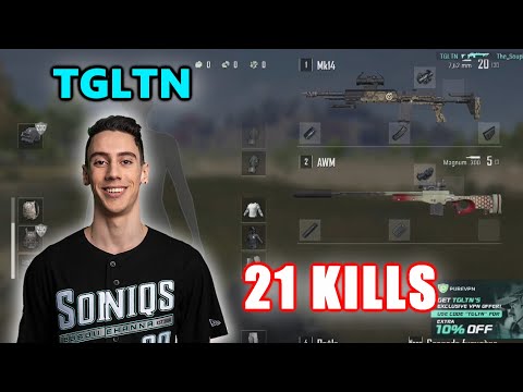Soniqs TGLTN - 21 KILLS - MK14 + AWM - SOLO - Archive Games - PUBG
