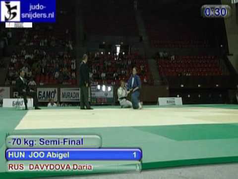 Judo 2009 Yerevan: Joo (HUN) - Davydova (RUS) [-70kg].