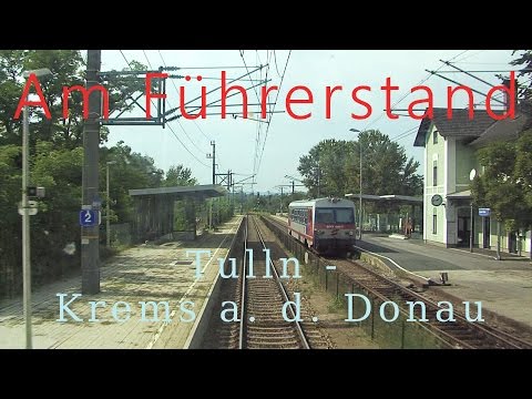 Führerstandsmitfahrt Tulln - Krems/Donau [HD] - Cab Ride ÖBB 1144