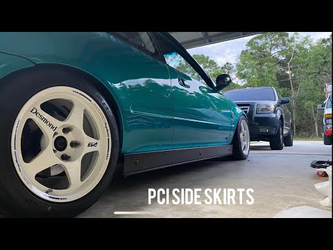 PCI SIDE SKIRTS INSTALL CIVIC COUPE EJ1