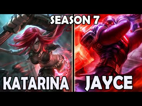 SKT T1 Faker KATARINA vs Challenger JAYCE Ranked Korea Season 7