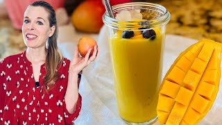 Healthy Mango Smoothie + How to Cut a Mango