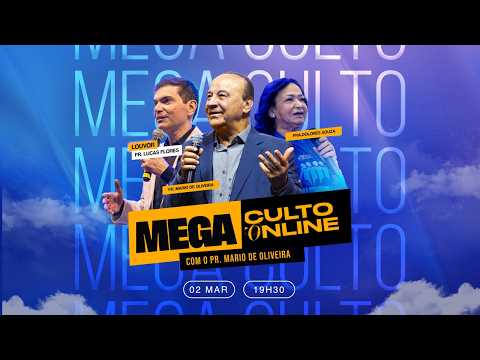 Mega Culto Online com Pr. Mario de Oliveira | Março 2026