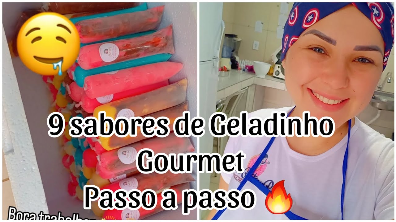 Geladinho Gourmet 9 RECEITA,PASSO A  PASSO/FAÇA E VENDA 🔥 #confeitaria #geladinhogourmet #doces