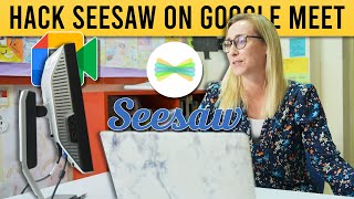 How to Annotate Seesaw Slides in Google Meet | Hack for Online Teaching