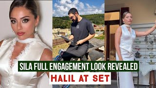 Sila Turkoglu Full Engagement Look Revealed !Halil Ibrahim Ceyhan At Set