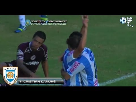 Gol de Canuhé. Lanús 0 Rafaela 3. Fecha 2. Torneo Final 2014. Fútbol Para Todos.