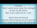 Athenaeum - If You Want Me To Lyrics