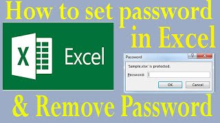 How to set password in Microsoft Excel 2010.