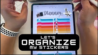 Digital Planning | How I&#39;m Using Breezy Organization PaLs to Organize my Stickers | Goodnotes 6