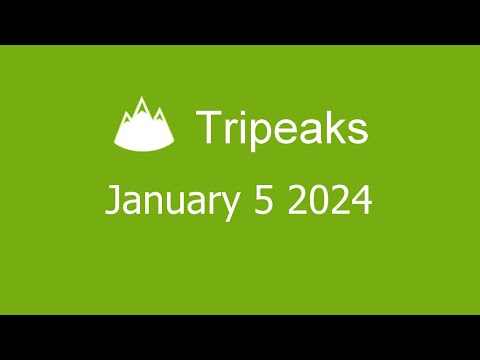 Microsoft Solitaire Collection - Tripeaks - January 5 2024 - YouTube