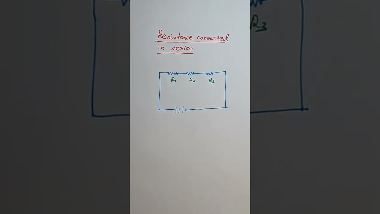 Resistance connected in series.