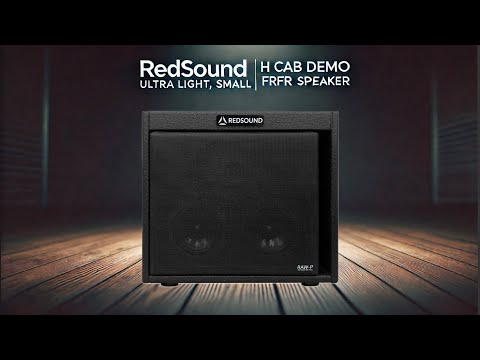 Small, Light FRFR Speaker. The RedSound H Cab Demo
