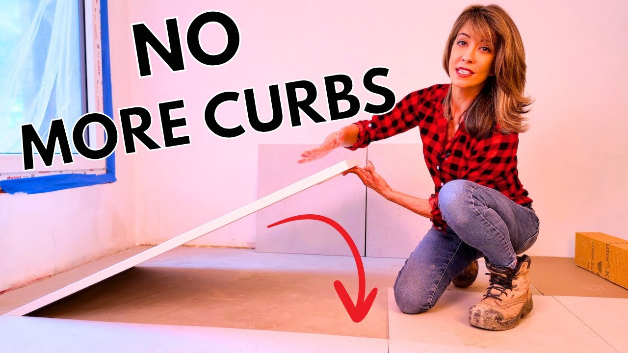How to install a curbless shower base — low-profile barrier-free shower base set level over a hidden drain, a real build by licensed contractor Daru Dhillon