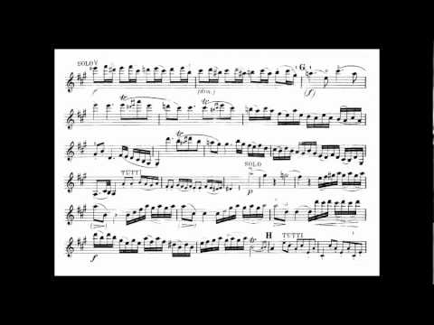 Mozart, Wolfgang A. mvt1 5th violin concerto KV 219