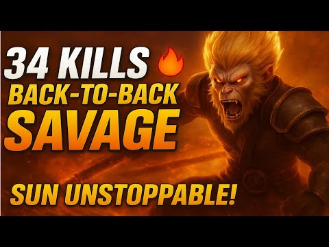 SUN UNSTOPPABLE! 🔥 34 KILLS BACK-TO-BACK SAVAGE | @GDLCoral 